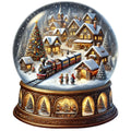 Christmas Snow Globes Fabric Panel 43