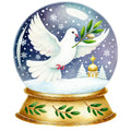 Christmas Snow Globes Fabric Panel 5