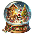 Christmas Snow Globes Fabric Panel 50