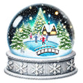 Christmas Snow Globes Fabric Panel 53