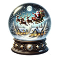 Christmas Snow Globes Fabric Panel 56