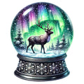 Christmas Snow Globes Fabric Panel 60
