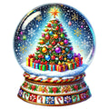 Christmas Snow Globes Fabric Panel 62