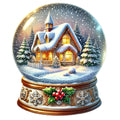 Christmas Snow Globes Fabric Panel 65