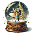 Christmas Snow Globes Fabric Panel 67