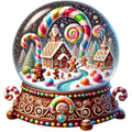Christmas Snow Globes Fabric Panel 69