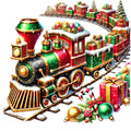 Christmas Toys Fabric Panel 1