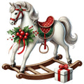 Christmas Toys Fabric Panel 24