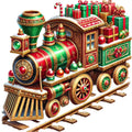 Christmas Toys Fabric Panel 45