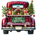 Christmas Trucks Fabric Panel 16