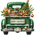 Christmas Trucks Fabric Panel 5