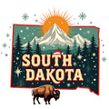 Christmas US States Fabric Panel 10