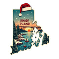 Christmas US States Fabric Panel 12