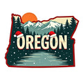 Christmas US States Fabric Panel 14