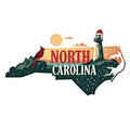 Christmas US States Fabric Panel 18