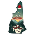 Christmas US States Fabric Panel 22