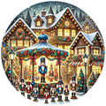 Christmas Villages Fabric Panel 11