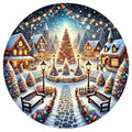 Christmas Villages Fabric Panel 12