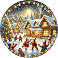 Christmas Villages Fabric Panel 22
