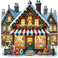Christmas Villages Fabric Panel 32