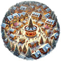 Christmas Villages Fabric Panel 39