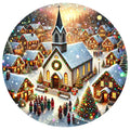 Christmas Villages Fabric Panel 41