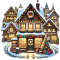 Christmas Villages Fabric Panel 52