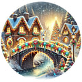 Christmas Villages Fabric Panel 55