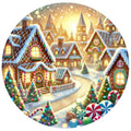 Christmas Villages Fabric Panel 56
