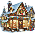 Christmas Villages Fabric Panel 73