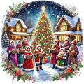 Christmas Villages Fabric Panel 77
