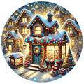 Christmas Villages Fabric Panel 93