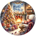 Christmas Winter Scene 13 Fabric Panel