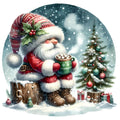 Christmas Winter Scene 22 Fabric Panel