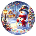 Christmas Winter Scene 34 Fabric Panel