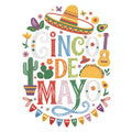 Cinco De Mayo Poster Fabric Panel 1