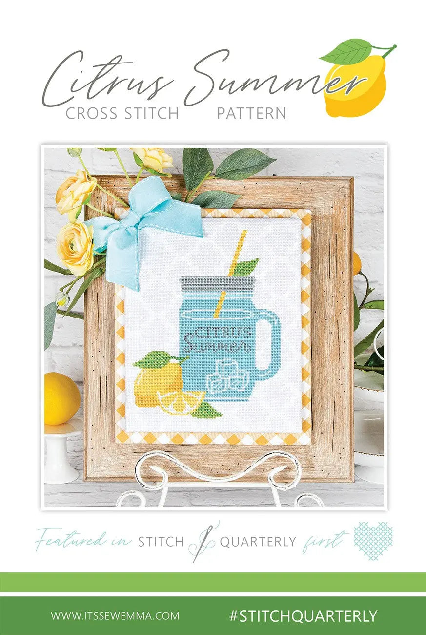 Citrus Summer Cross Stitch Pattern