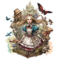 Classic Alice in Wonderland Fabric Panel 1