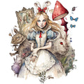 Classic Alice in Wonderland Fabric Panel 38