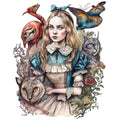 Classic Alice in Wonderland Fabric Panel 40