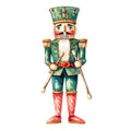 Classic Christmas Nutcrackers Fabric Panel 29