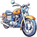 Classic Motorcycle Fabric Panel 10