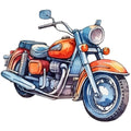 Classic Motorcycle Fabric Panel 4