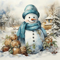 Classic Snowman Fabric Panel 1