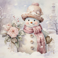 Classic Snowman Fabric Panel 17