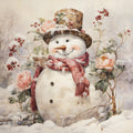 Classic Snowman Fabric Panel 24