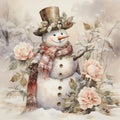 Classic Snowman Fabric Panel 36
