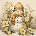 Classic Snowman Fabric Panel 48