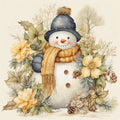 Classic Snowman Fabric Panel 54