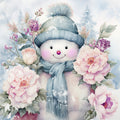 Classic Snowman Fabric Panel 64